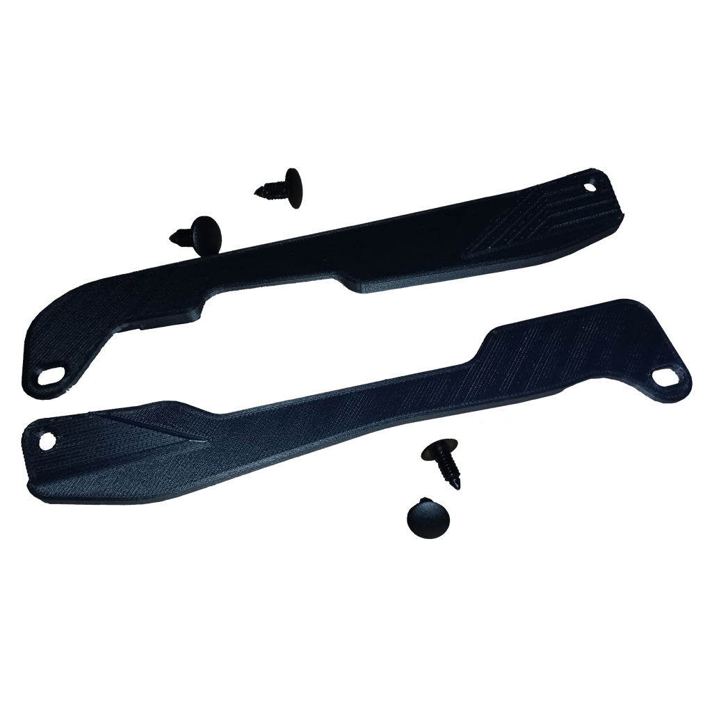 3D Printed Headlamp / Headlight "Eyebrows" with Retainers
